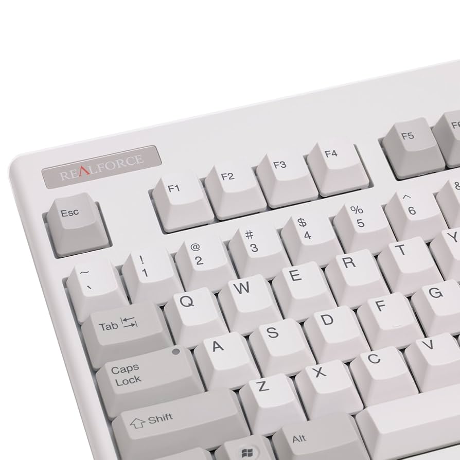 Topre Realforce 87U Tenkeyless 55 g (Branco/Cinza) - Teclado
